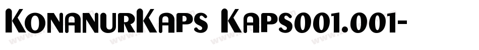KonanurKaps Kaps001.001字体转换